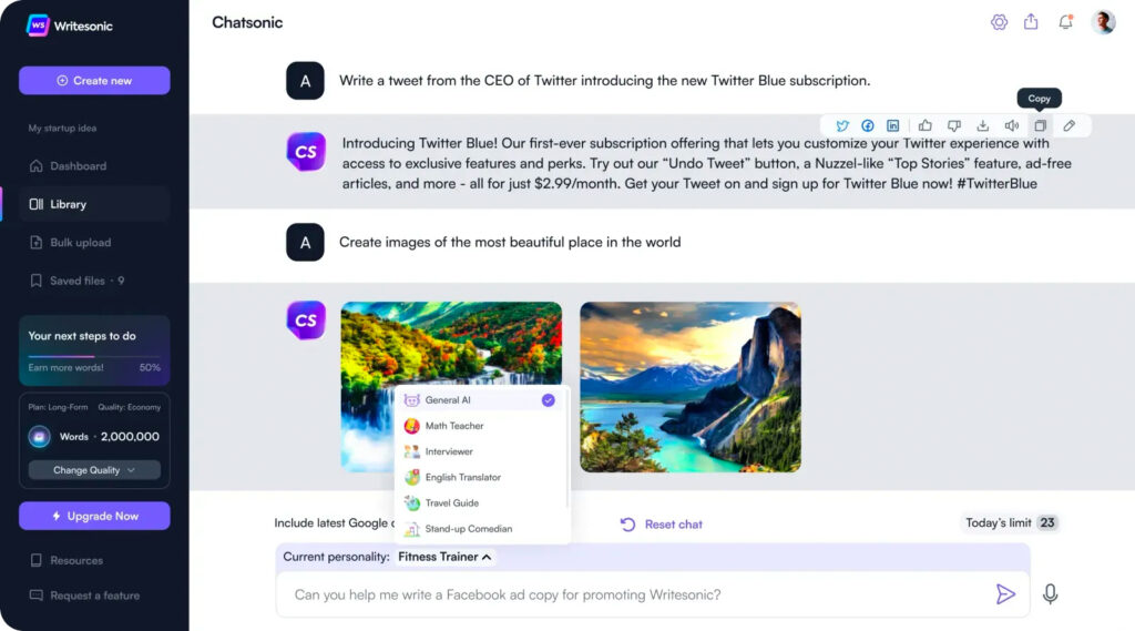 How to use Chatsonic to make great Social Content